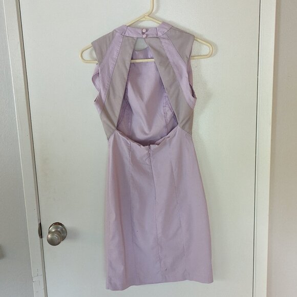 ASOS Light Purple Sleeveless Open Back Bodycon Dress Size 6 EUC - Picture 8 of 12